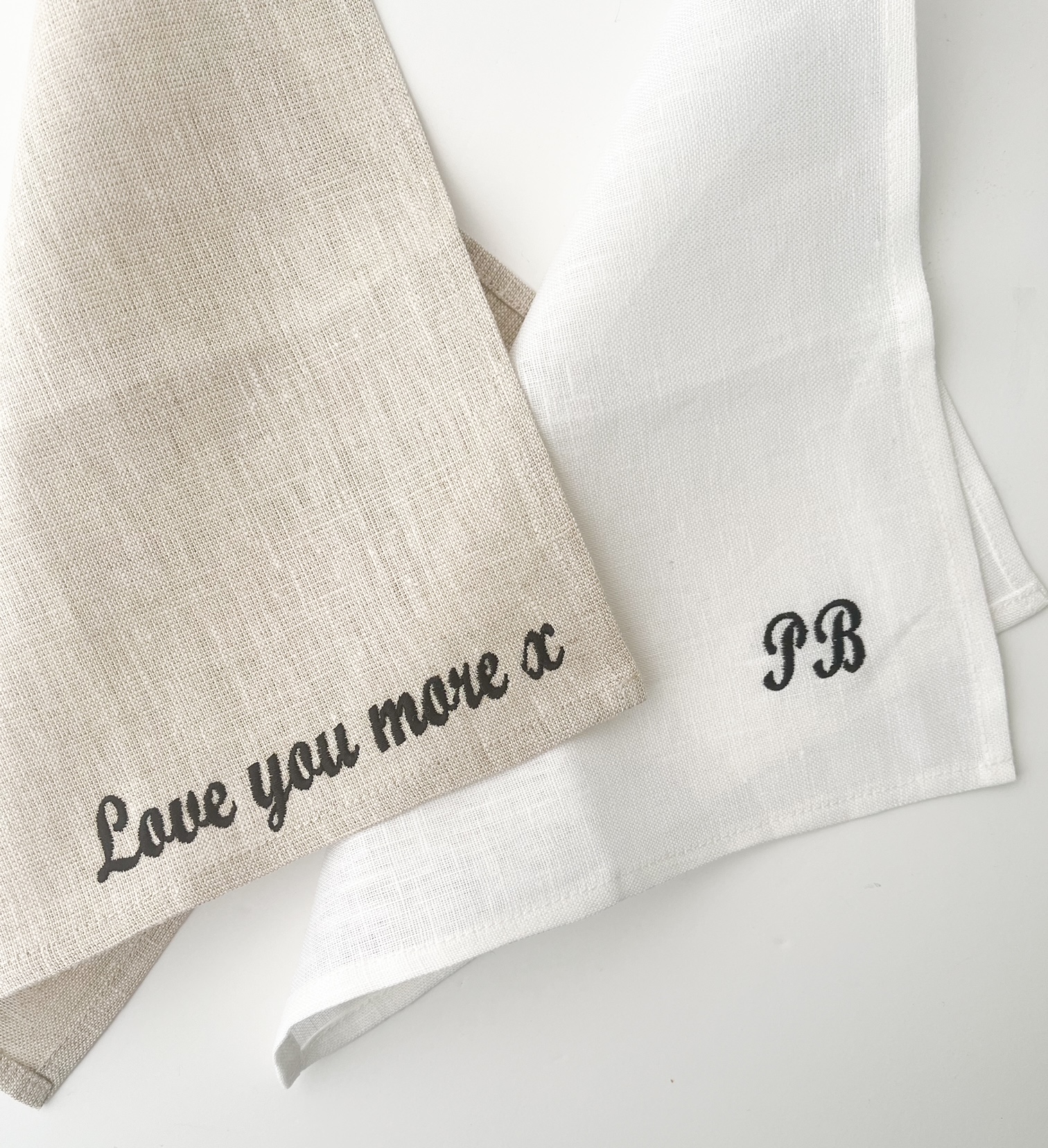 personalised wedding hankie